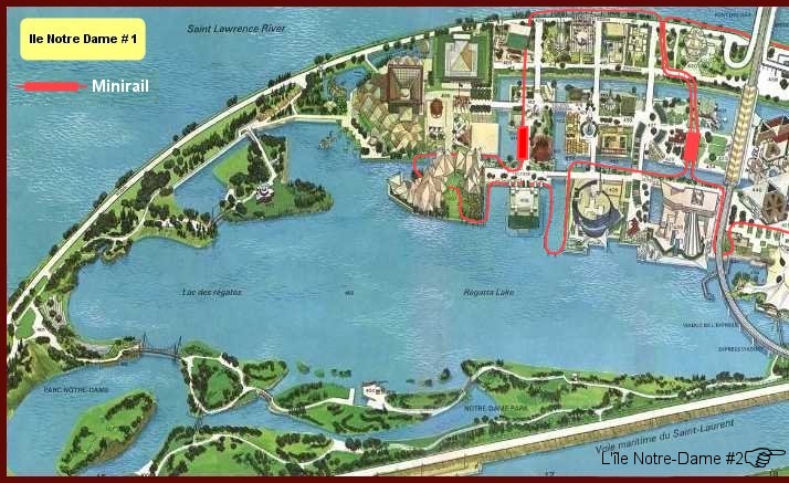 Map of Notre Dame Island